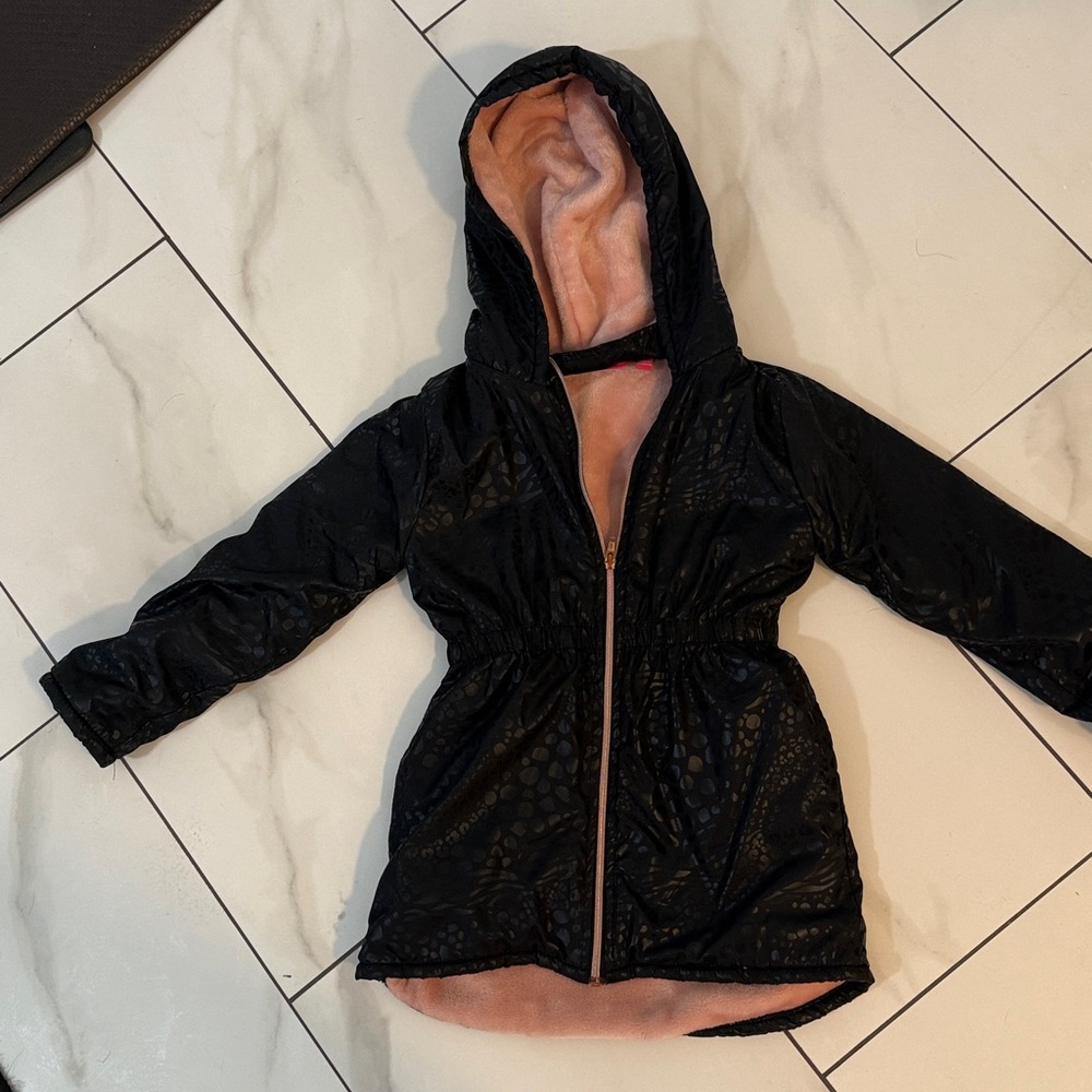 Penelope Mack Black Jacket with Pink Lining